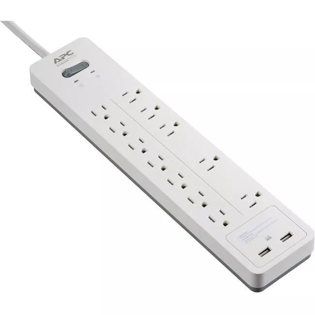 APC PH12U2W SurgeArrest Home/Office 12-Outlet Surge Suppressor/Protector
