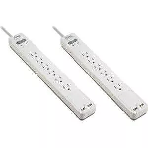 APC PE64U2WGDP SurgeArrest Essential 6-Outlet Surge Suppressor/Protector