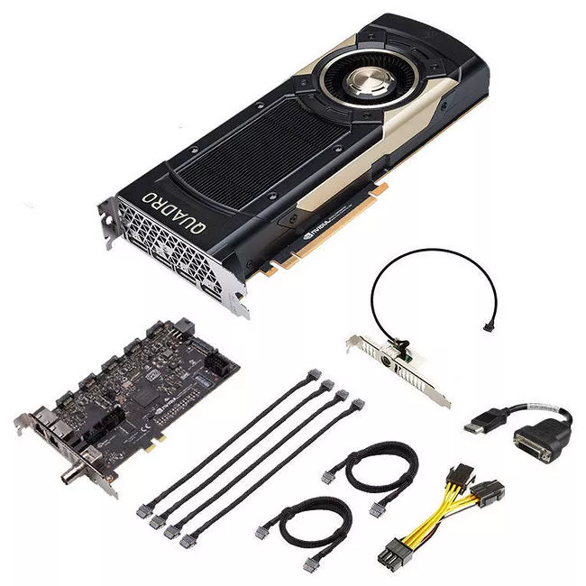 PNY VCQGV100SYNC-PB NVIDIA Quadro GV100 Graphic Card - 32 GB HBM2 + Quadro Sync II (Turnkey Kit)