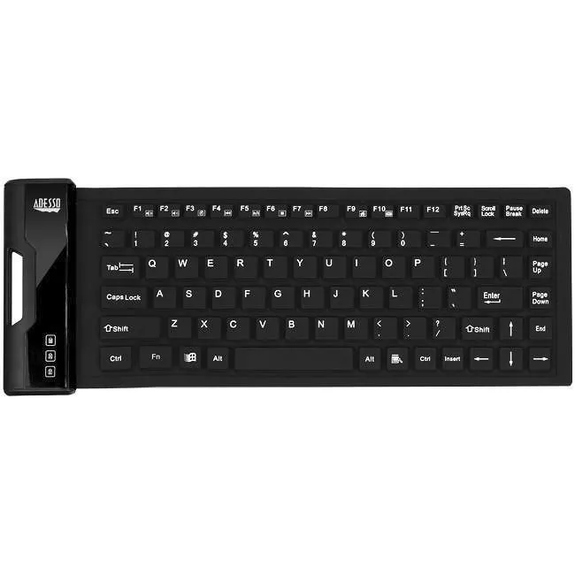 Adesso AKB-212UB Antimicrobial Waterproof Flex Keyboard (Mini Size) for Windows