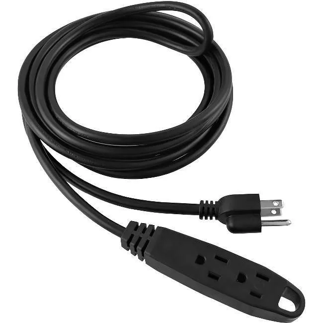 V7 PWC0312-BLK 12-Foot Power Extension Cord - Black