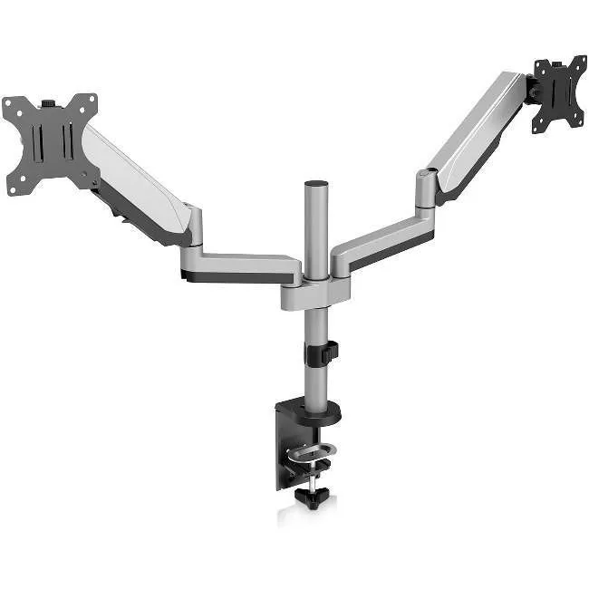 V7 DM1DTA-1N Desk Mount for Monitor Dual Touch Adjust - Silver