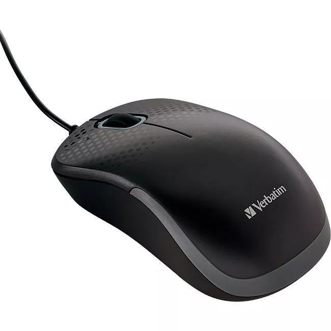 Verbatim 99790 Silent Corded Optical Mouse - Black