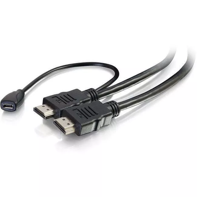 C2G 56790 6ft High Speed HDMI Cable with Built-In Power Inserter 4K 60Hz