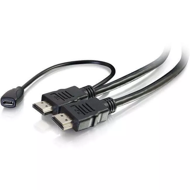 C2G 56791 10ft High Speed HDMI Cable with Built-In Power Inserter - 4K 60Hz