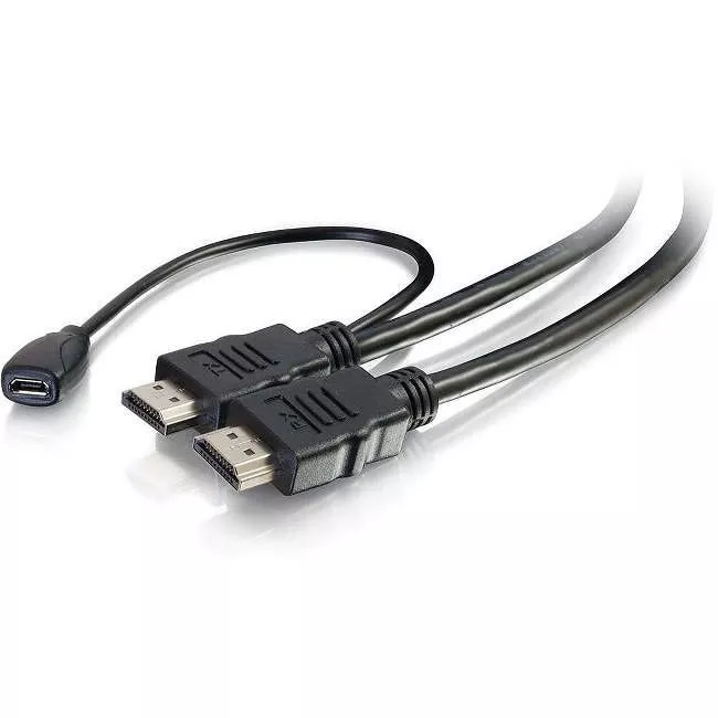 C2G 56792 15ft High Speed HDMI Cable with Built-In Power Inserter - 4K 60Hz