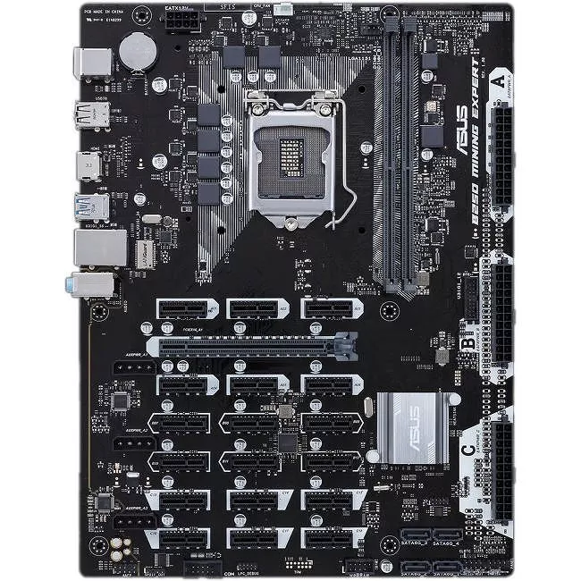 ASUS B250 MINING EXPERT Desktop Motherboard - Intel B250 Chipset - Socket H4 LGA-1151 - ATX