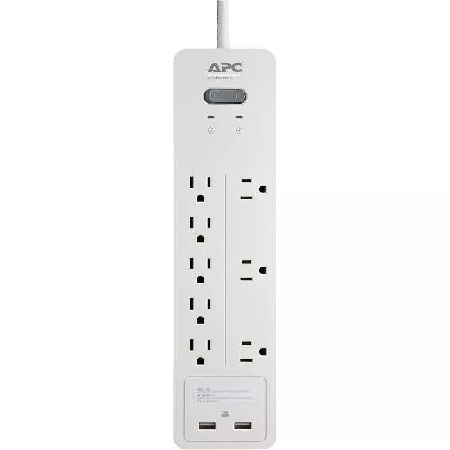 APC PH8U2W SurgeArrest Home/Office 8-Outlet Surge Suppressor/Protector