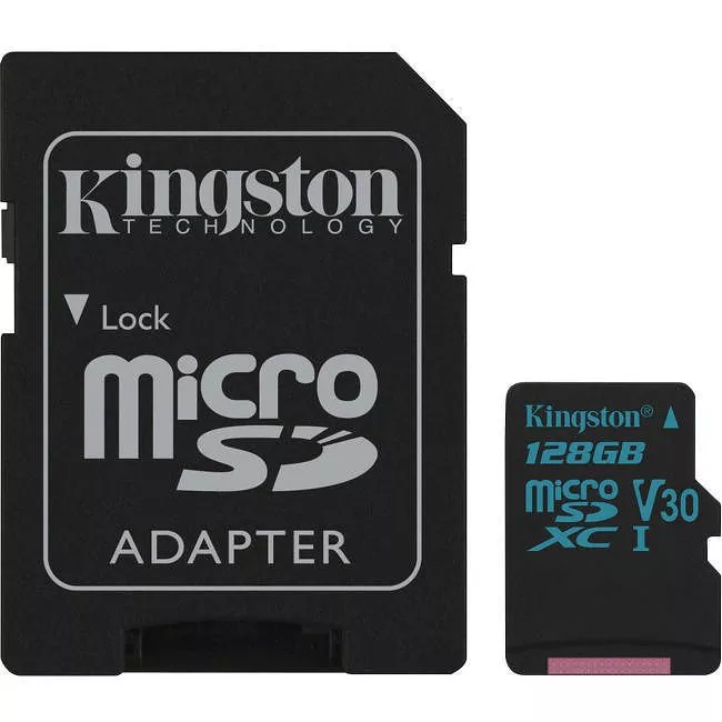 Kingston SDCG2/128GB Canvas Go! 128 GB microSDXC Class 10/UHS-I (U3) Card