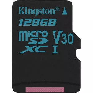 Kingston SDCG2/128GBSP Canvas Go! 128 GB microSDXC Class 10/UHS-I (U3) Card
