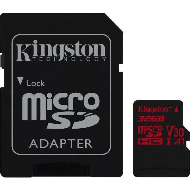 Kingston SDCR/32GB Canvas React 32 GB Class 10/UHS-I (U3) microSDHC - 1