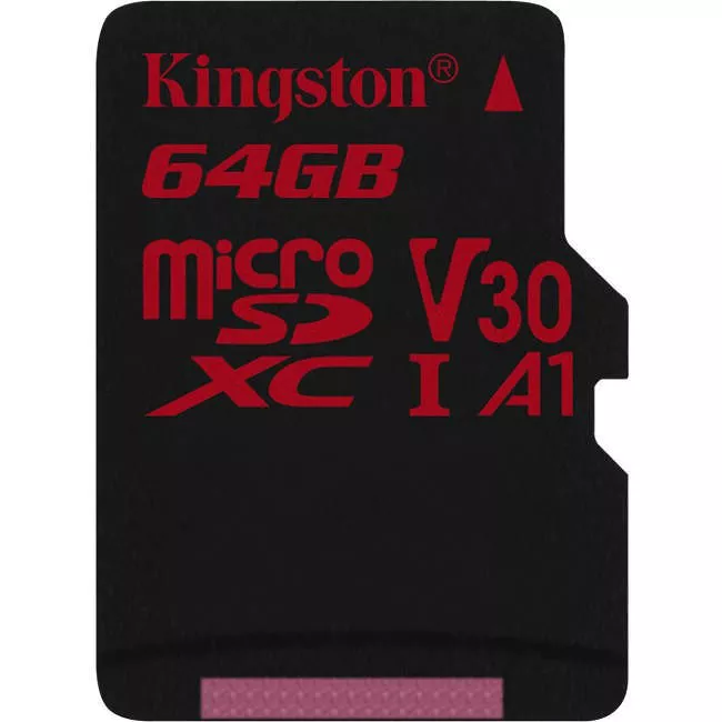 Kingston SDCR/64GBSP Canvas React 64 GB microSDXC Class 10/UHS-I (U3) Card