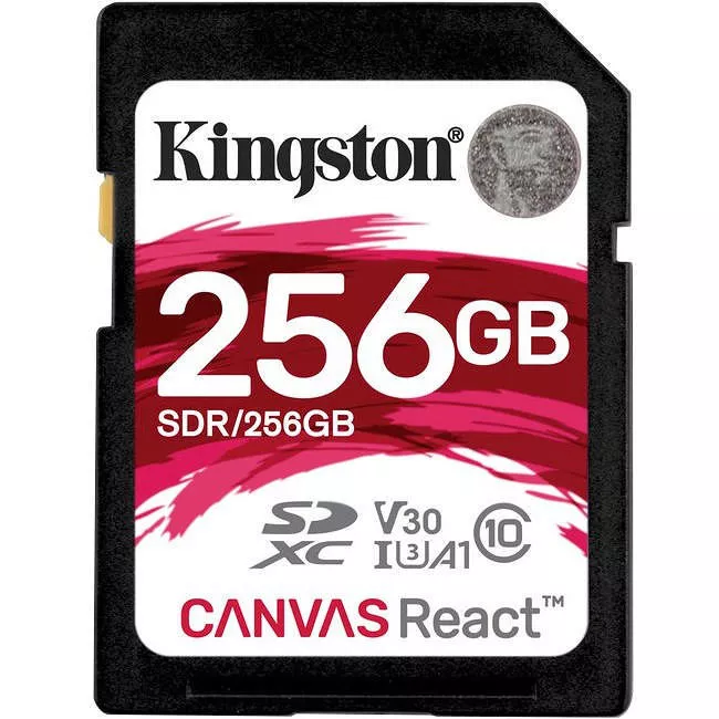 Kingston SDR/256GB Canvas React 256 GB SDXC Class 10/UHS-I (U3) Card