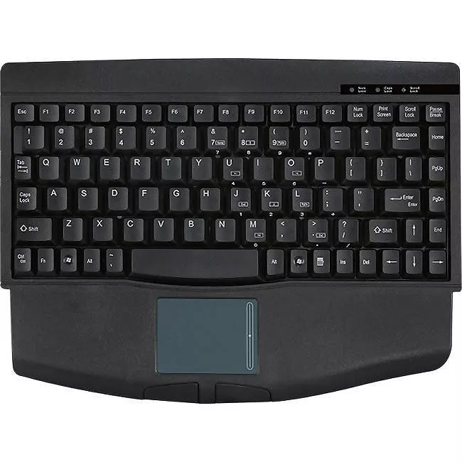 Adesso ACK-540PB Minitouch PS/2 Mini Keyboard with Touchpad (Black)