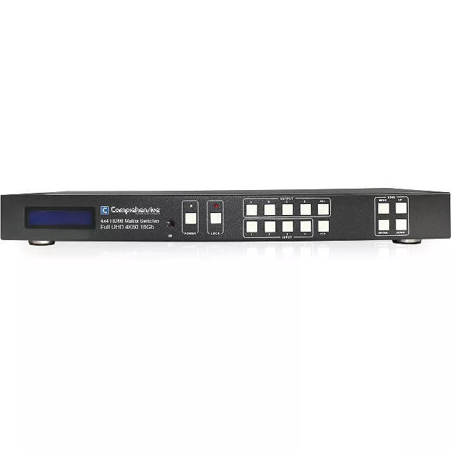Comprehensive CSW-HD44014K Pro AV/IT 4K 4x4 HDMI Matrix, 18Gbps (YUV:444), HDCP 2.2