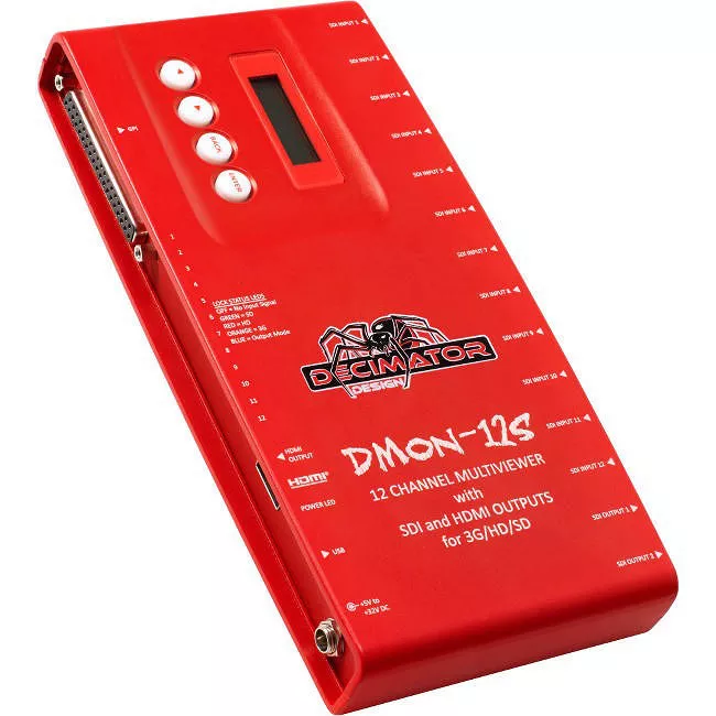 Decimator Design DD-12S DMON-12S 12 Channel Multi-Viewer w/ HDMI and SDI Outputs