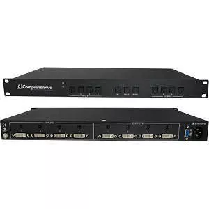 Comprehensive CSW-DVI440A DVI 4x4 Matrix Switcher with Stereo Audio