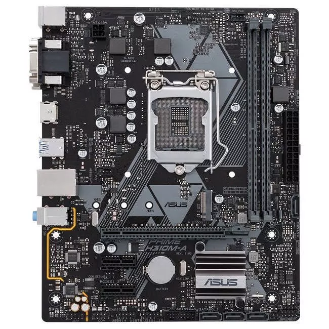 ASUS PRIME H310M-A Desktop Motherboard - 1x Socket H4 LGA-1151 - Intel H310 - 2x DDR4 - 1x M.2 - 1x PCIe x16 - Micro ATX