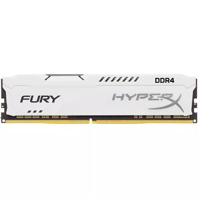 Kingston HX434C19FW2/8 FURY Memory White - 8GB Module - DDR4 3466MHz CL19 DIMM - Unbuffered