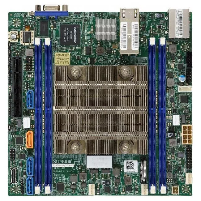 Supermicro MBD-X11SDV-8C-TLN2F-B Server Motherboard - 1x 4x DDR4 - RAID - Mini ITX