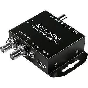 YUAN SDI TO HDMI AUDIO DEMBEDDER 3G-SDI to HDMI Converter with Balanced Audio De-Embedder