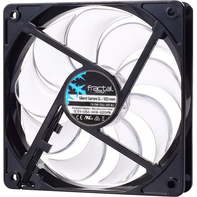 Fractal Design FD-FAN-SSLL-120-BU Silent Series LL Blue 120mm Cooling Fan