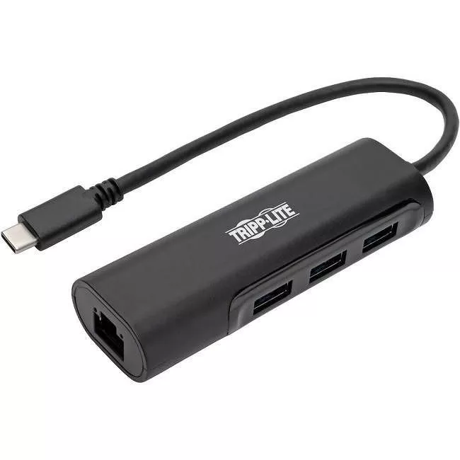 Tripp Lite U460-003-3A1GB MultiPort Hub - USB-C - 1x GbE - 3x USB-A 3.0 Port - Thunderbolt
