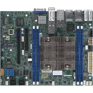 Supermicro MBD-X11SDV-16C-TP8F-B Server Motherboard - 1x 4x DDR4 - RAID - 2x M.2 - 1x PCIe x16 - Flex ATX
