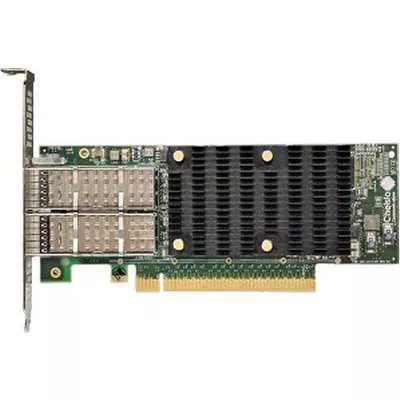 Chelsio T62100-CR 2-Port 40/50/100GbE Half Size UWire Adapter, Enhanced TOE & iSCSI, PCI-E x16