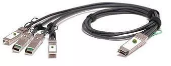 Chelsio OCTTAPCABLE3M 3 Meter Long Octopus QSFP+-to-4xSFP+, Twinax passive copper cable