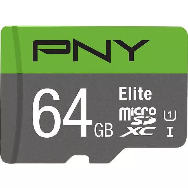 PNY P-SDU64U185EL-GE Elite 64 GB Class 10/UHS-I (U1) V30 microSDXC