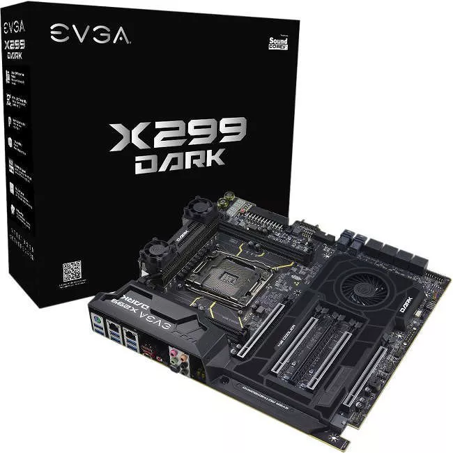 EVGA 151-SX-E299-KR Desktop Motherboard - 1x Socket R4 LGA-2066 - Intel X299 - 4x DDR4 - RAID - 3x M.2 - 5x PCIe x16 - EATX