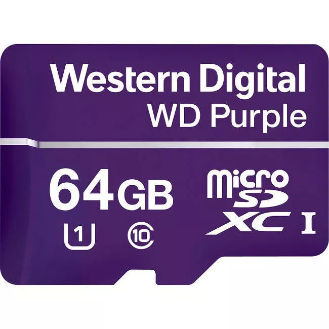 WD WDD064G1P0A Purple 64 GB microSDXC