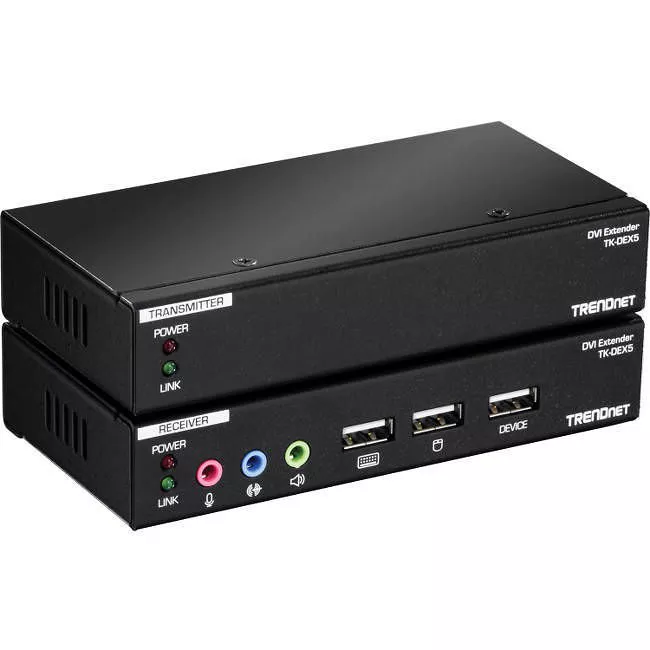 TRENDnet TK-DEX5 DVI KVM Extension Kit with Audio Support