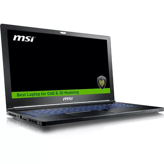 MSI WS63016 WS63 8SL-016 VR Ready 15.6" LCD Mobile Workstation - Intel Core i7-8750H 6 Core 2.2 GHz