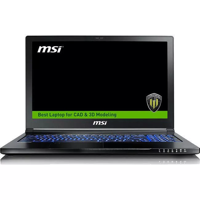 MSI WS63024 WS63 8SK-024 VR Ready 15.6" LCD Mobile Workstation - Intel Core i7-8750H 6 Core 2.2 GHz