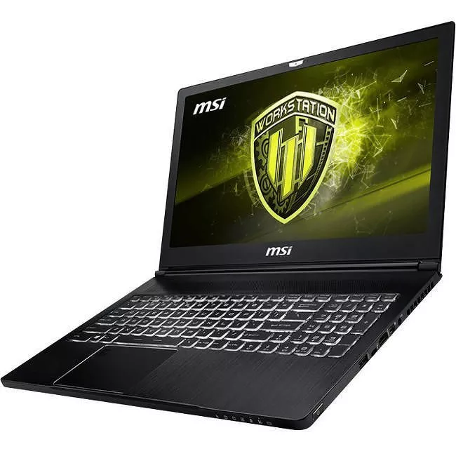 MSI WS63018 WS63 8SJ-018 VR Ready 15.6" LCD Mobile Workstation - Intel Core i7-8750H 6 Core 2.2 GHz