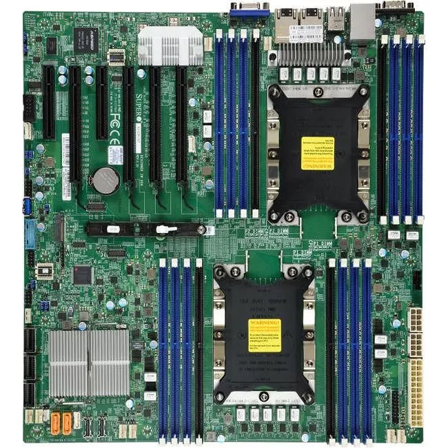 Supermicro MBD-X11DPI-N-B Server Motherboard - 2x Socket P LGA-3647 - Intel C621 - 16x DDR4 - RAID - 1x M.2 - 4x PCIe x16 - EATX