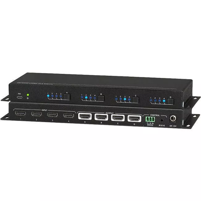 KanexPro SW-HDMX44CE 4x4 HDMI 4K/60 Matrix Switcher