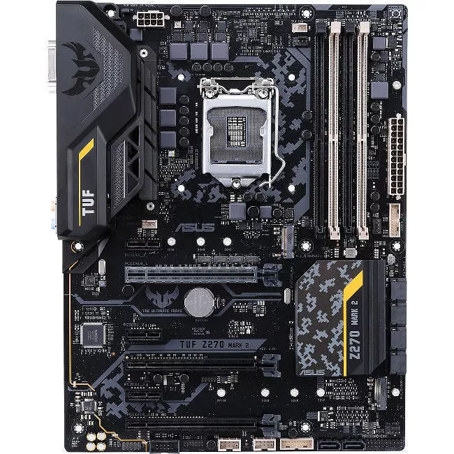ASUS TUF Z270 MARK 2 Desktop Motherboard - 1x Socket H4 LGA-1151 - Intel Z270 - 4x DDR4 - RAID - 2x M.2 - 3x PCIe x16 - ATX