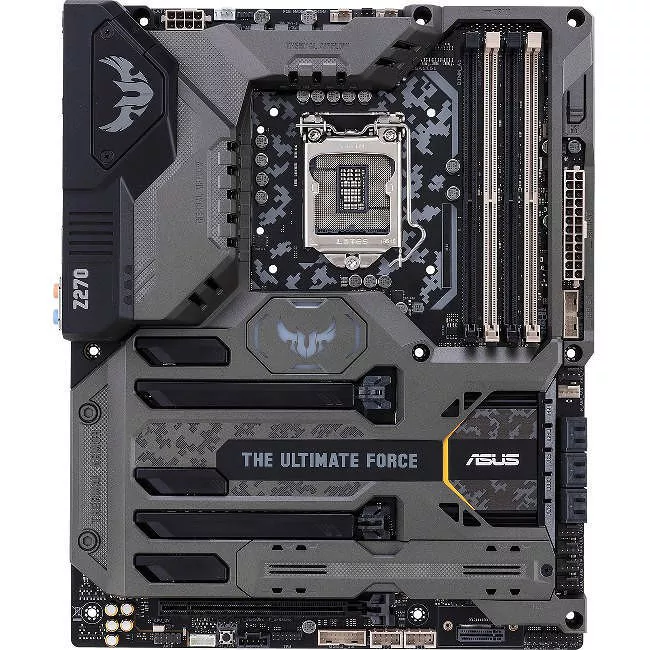 ASUS TUF Z270 MARK 1 Desktop Motherboard - 1x Socket H4 LGA-1151 - Intel Z270 - 4x DDR4 - RAID - 2x M.2 - 3x PCIe x16 - ATX