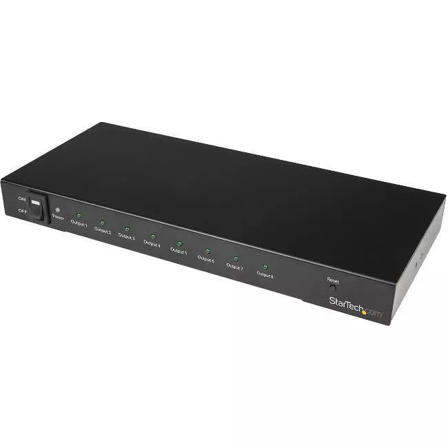 StarTech ST128HD20 8-Port 4K 60Hz HDMI 2.0 Splitter - HDR Support - 7.1 Surround Sound Audio