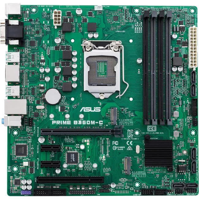 ASUS PRIME B360M-C/CSM Desktop Motherboard - Intel B360M - LGA-1151 - mATX