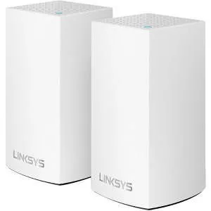 Linksys WHW0102 Velop Intelligent Mesh WiFi System, 2-Pack White