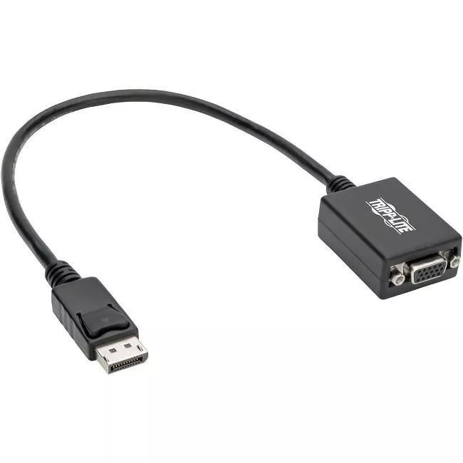 Tripp Lite P134-001-VGA DisplayPort to VGA Active Adapter Video Converter Black (M/F) 1 ft. (0.31 m)
