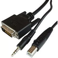 Raritan RSS-CBL-DVI 6 Feet (1.8m) Dual Link KVM Combo Cable, DVI+USB+Audio