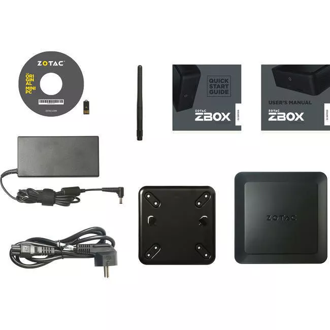 ZOTAC ZBOX-QK5P1000-U NVIDIA Quadro P1000-Intel Core i5-7200U 2.5 GHz-Mini PC