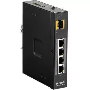 D-Link DIS-100G-5PSW Industrial Gigabit Unmanaged PoE Switch with SFP Slot