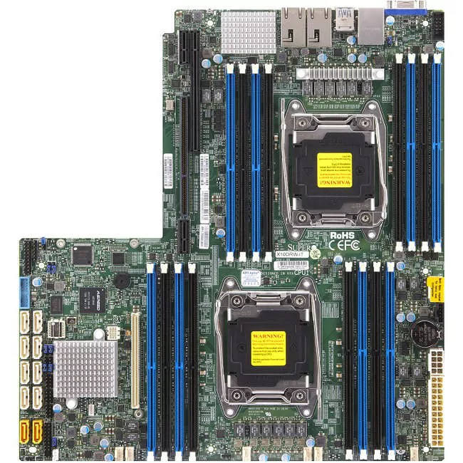 Supermicro MBD-X10DRW-IT-B Server Motherboard - 2x Socket LGA 2011-v3 - Intel C612 - 16x DDR4 - RAID - 1x PCIe x16 - Proprietary Form Factor