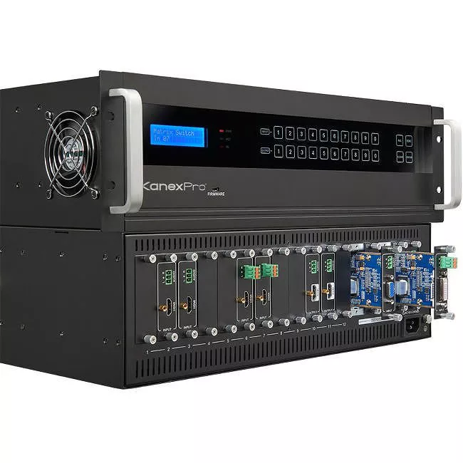 KanexPro FLEX-MMX16 4K Flexible Modular Matrix with 16 I/O slots